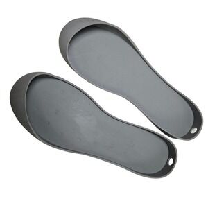Mahabis Sole for Slipper 40 Larvik Grey‎ Rubber Outsoles #2